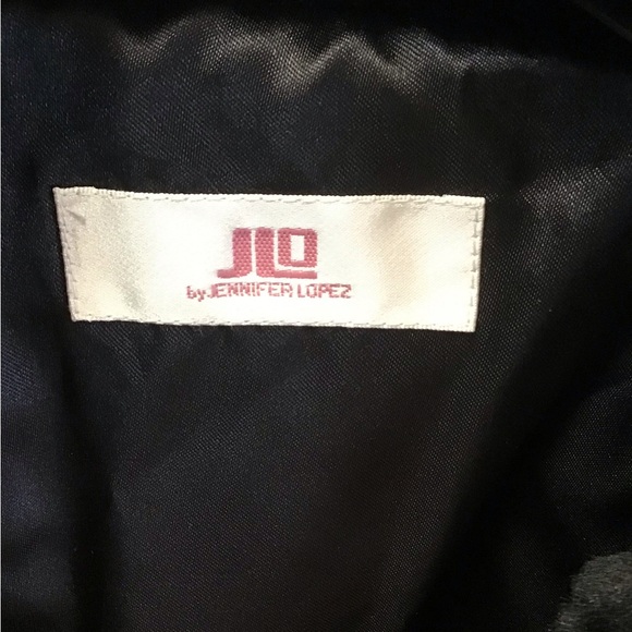 JLo By Jennifer Lopez Outerwear Black Faux Fur Double Breasted Jacket With Tie - Picture 5 of 17